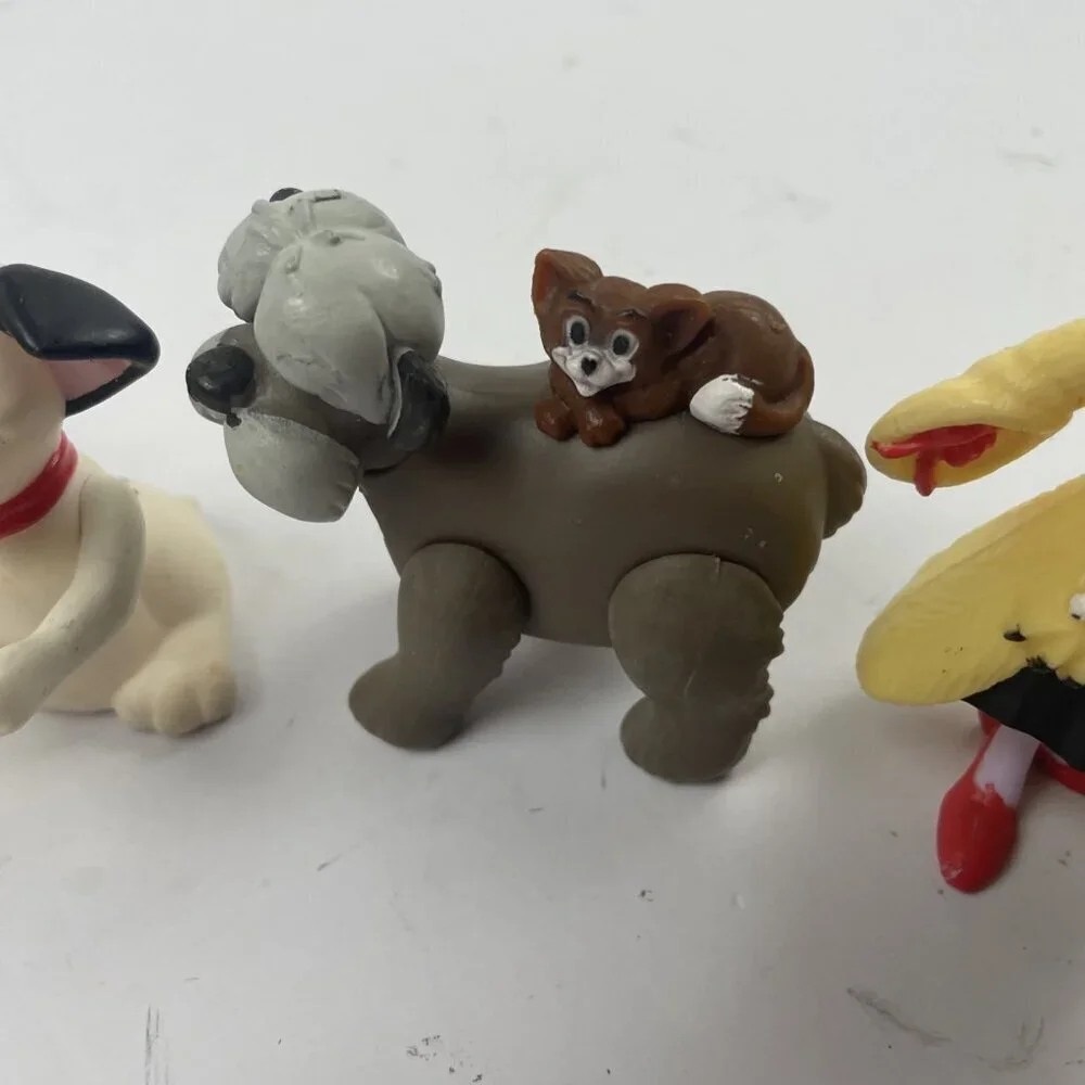 Disney 101 DALMATIANS Figures Dogs Cruella Deville Colonel And Sergeant Set Of 4